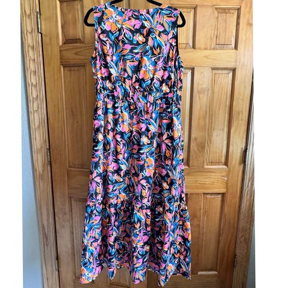 French Connection Bright Floral Sleeveless Maxi Dress - XL - New Without Tags - Picture 4 of 9